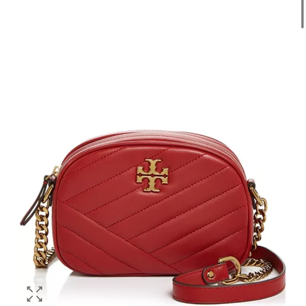 Tory Burch Kira Chevron Leather Small Camera Crossbody